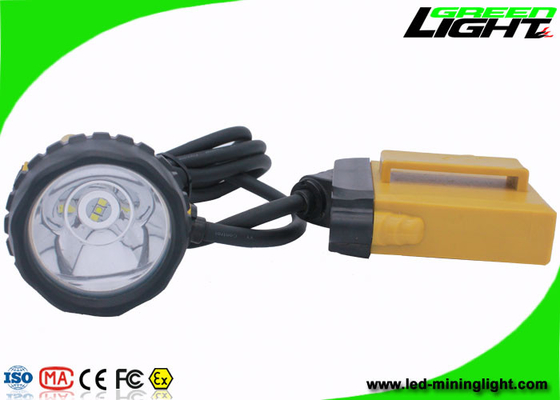 25000 Lux Isi Ulang Lampu Penambangan LED Headlamp Explosion Proof dengan Baterai Li-Ion 10,4 Ah