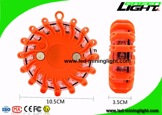 Super Bright Safety Led Warning Light Orange Disk Darurat Pinggir Jalan