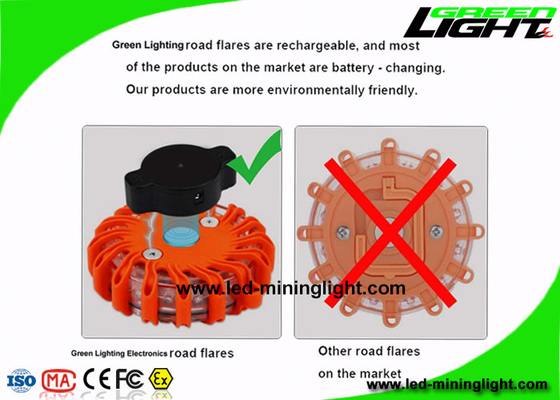 Super Bright Safety Led Warning Light Orange Disk Darurat Pinggir Jalan