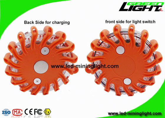FRED Isi Ulang Magnetik Berkedip di Tepi Jalan Peringatan Darurat LED Flare dengan Tahan Benturan Tahan Air