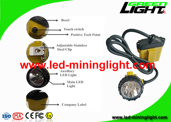 Lampu Cap Lampu Pertambangan LED Cree 3W yang dapat diisi ulang dengan Peringatan Daya Rendah
