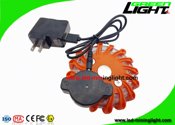 Suar Beacon Darurat Led Keselamatan Magnetik untuk Jalan, 9 Jenis Mode Pencahayaan