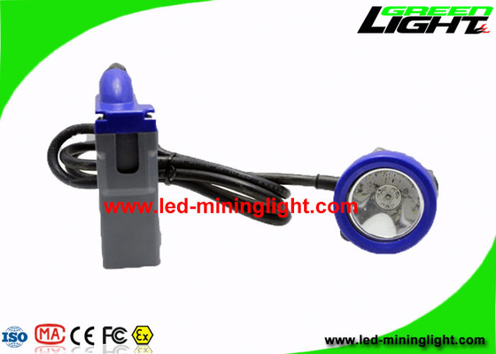 Lampu Cap Penambang Tahan Guncangan 10000 Lux Dengan Kabel 1.4m / 1.6m