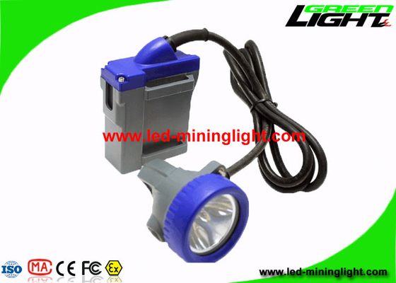 Lampu Cap Penambang Tahan Guncangan 10000 Lux Dengan Kabel 1.4m / 1.6m