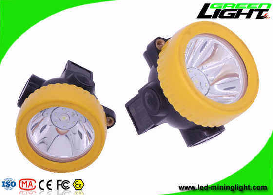 IP 67 Water Proof Coal Mining Lights, kapasitas baterai 2.2Ah Lampu Helm Penambang LED Tanpa Kabel