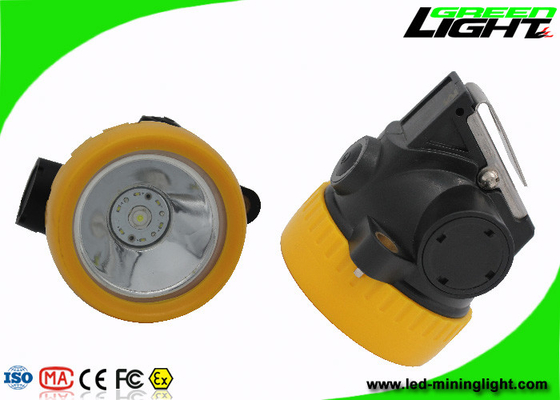 IP 67 Water Proof Coal Mining Lights, kapasitas baterai 2.2Ah Lampu Helm Penambang LED Tanpa Kabel