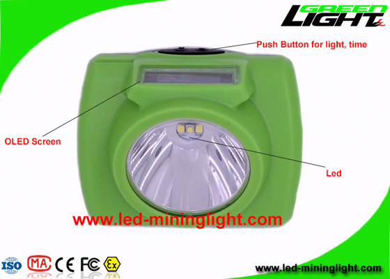 13000 Lux Isi Ulang Lampu Topi Keras Led Struktur Dilepas Anti - Ledakan