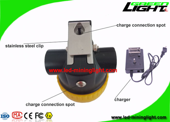 Lampu Topi Tambang LED Nirkabel Warna Kuning Untuk Berkemah / Berburu / Memancing