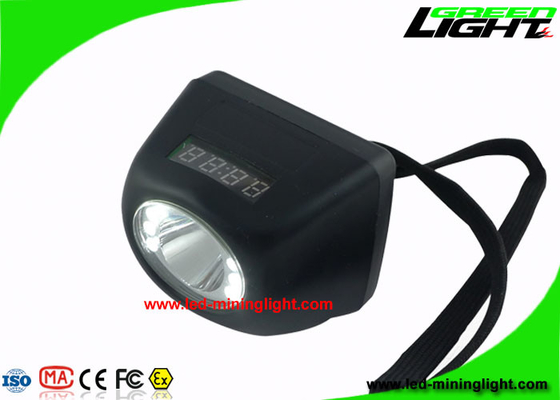 Lampu Cap Pertambangan Portabel Digital Nirkabel Dengan Layar LCD 4.8Ah 8000 Lux