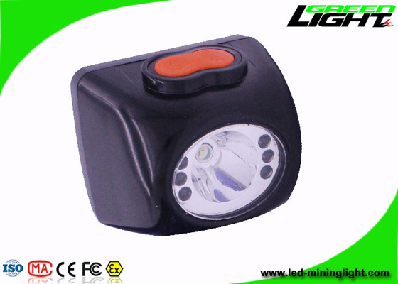 Lampu Pertambangan LED Industri Isi Ulang 8000 Lux High Beam Black Color dengan layar digital tahan air dengan tali pengaman