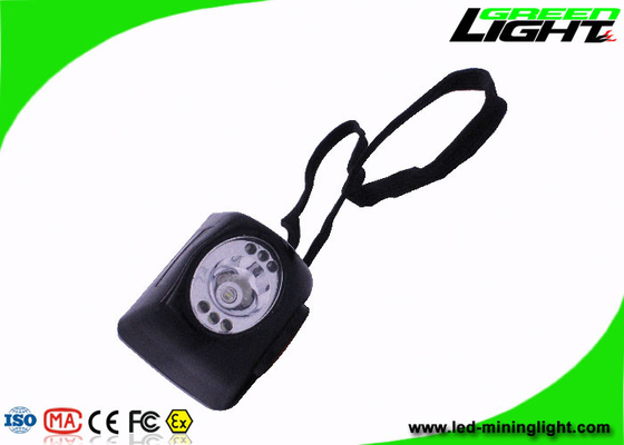 Lampu Pertambangan LED Industri Isi Ulang 8000 Lux High Beam Black Color dengan layar digital tahan air dengan tali pengaman