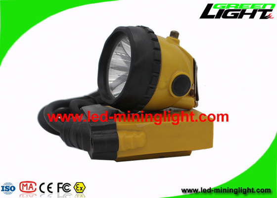 Lampu Depan Penambang Isi Ulang 348 Lum Anti Peledak Dengan Peringatan Daya Rendah