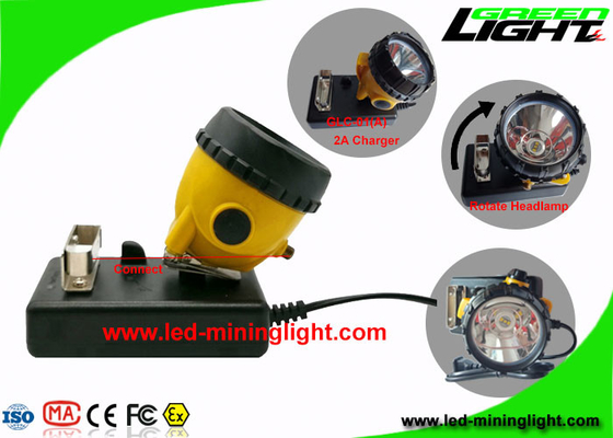 25000 Lux LED Mining Headlamp, 10.4Ah Safety Miners Cap Lamp Explosion Proof