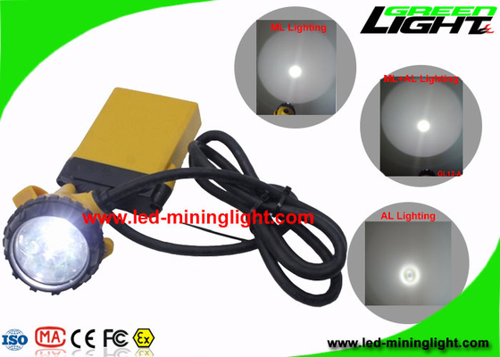 Waterproof Miners Cap Lamp High Power 490g Untuk Industri / Darurat