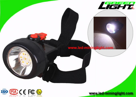 10000 Lux Wireless Mining Hard Hat LED Lights Dengan Plug - In Charging