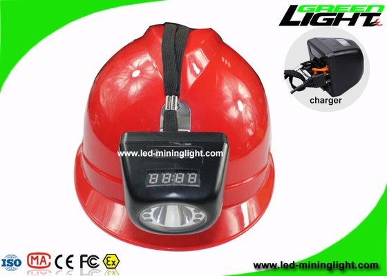 All In One LED Mining Light 8000 Lux Warna Hitam Dengan Layar LCD Digital