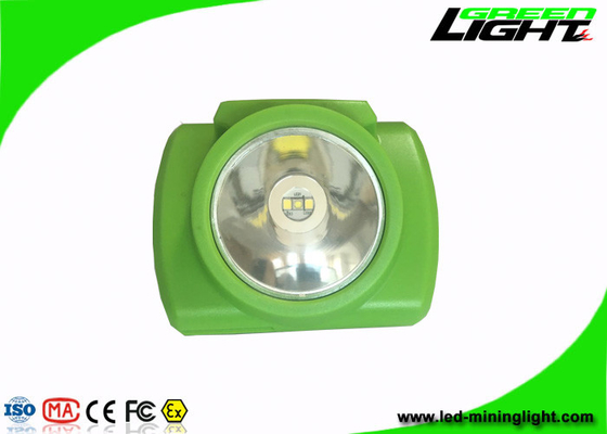 13000lux Brightness Miners Cap Lamp Green Cordless 3.7V Dengan PC Shell