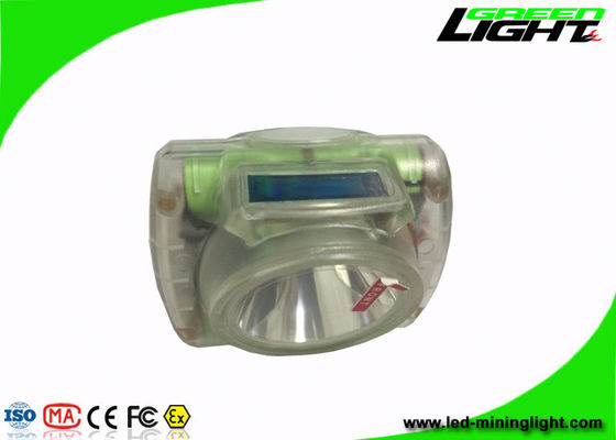 IP68 Waterproof LED Mining Light 6.4Ah Kapasitas Baterai Dengan Warna Transparan