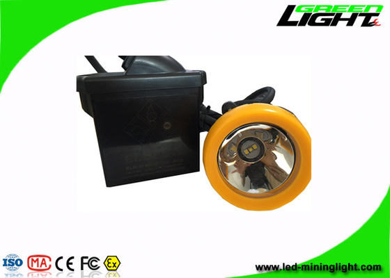 Lampu Depan LED Tahan Air Isi Ulang 10000 Lux Dengan Warna Oranye / Hitam