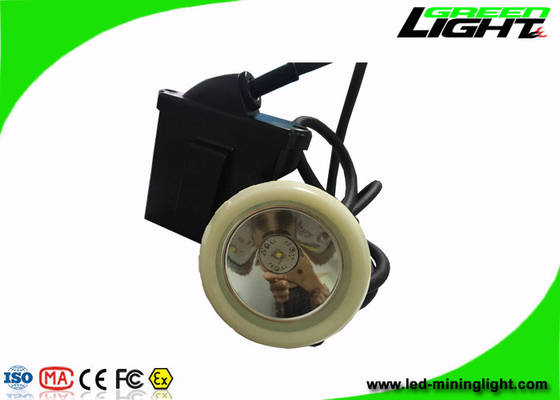 Lampu Cap Penambang LED Isi Ulang Daya Otomatis - Mati Dengan Warna Hitam Dan Putih