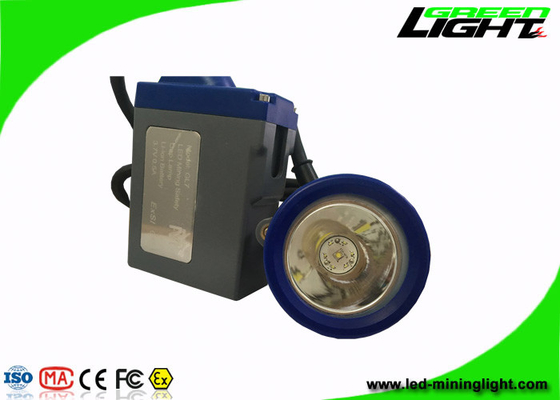 Headlamp LED Isi Ulang Keamanan Tinggi, Lampu Penambangan LED Dengan Cangkang Biru Dan Abu-abu