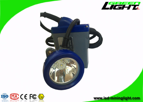 Headlamp LED Isi Ulang Keamanan Tinggi, Lampu Penambangan LED Dengan Cangkang Biru Dan Abu-abu