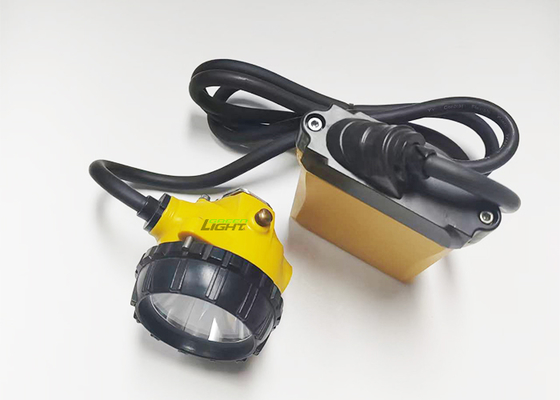 Lampu Topi Penambang LED Isi Ulang 348lum 10400mah Sinar Tinggi Lampu Penambang Batubara 25000lux
