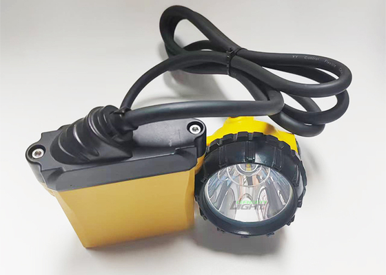 Lampu Topi Penambang LED Isi Ulang 348lum 10400mah Sinar Tinggi Lampu Penambang Batubara 25000lux