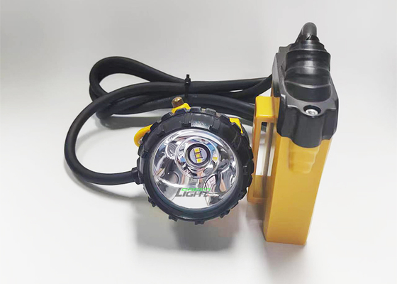 Lampu Tambang Batubara 348lum 3W LED Isi Ulang, Lampu Kepala Keselamatan Penambang, Kapasitas Baterai Besar 10.4Ah