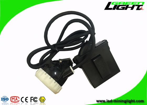 22 jam waktu pencahayaan 6.6Ah Lampu Depan LED Isi Ulang Keselamatan Bawah Tanah 4000 Lux Dengan Shell PC Berwarna-warni