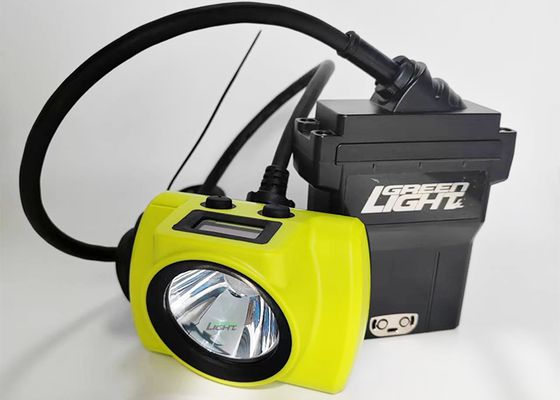Cahaya Tinggi 25000lux Keamanan Lampu Penambang Bawah Tanah Cap Lampu tahan ledakan 530lum 14Ah Lampu Pertambangan 60 jam Waktu