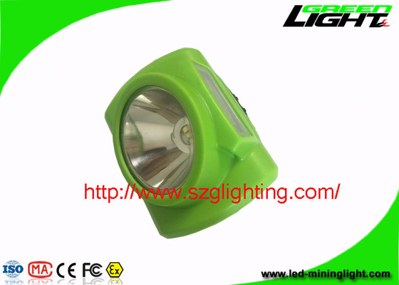 3.7V 6.4Ah 480mA Lampu Penambangan LED Pengoperasian Tombol Tekan Mudah Dengan Warna Hijau