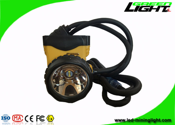 Headlamp Penambang Isi Ulang Daya Tinggi 25000 Lux Dengan Garis Transparan dengan empat mode pencahayaan