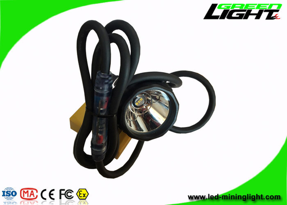 Headlamp Penambang Isi Ulang Daya Tinggi 25000 Lux Dengan Garis Transparan dengan empat mode pencahayaan