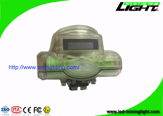 13000lux kecerahan tinggiTransparent Color LED Mining Light, 3.7V Mining Cap Lights Umur Panjang