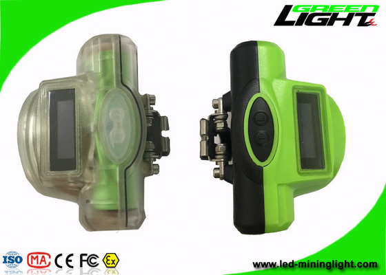 Anti Water Cordless Cap Lamp 13000 Lux Brightness 6.4Ah Battery Dengan Warna Hijau