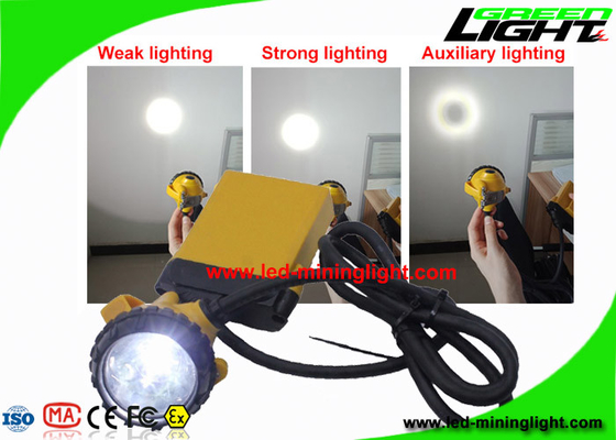 Headlamp Tambang Isi Ulang Hard Hat 3 Watt Dengan Mode Pencahayaan 4 Tingkat
