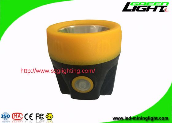 Kuning / Hitam Lampu Penambangan LED Kapasitas Baterai 3.8Ah Dengan Perlindungan Sirkuit Pendek
