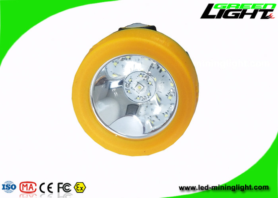 10000lux Brightness Rechargeable Miners Headlamp 170g Berat Dengan Shell Berwarna-warni