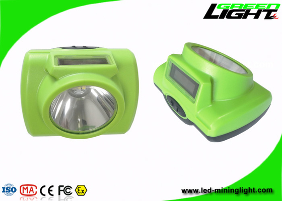 Kecerahan 25000lux waktu kerja 13-15 jam memimpin lampu utama penambangan dengan layar oled dan mendukung pengisian daya USB