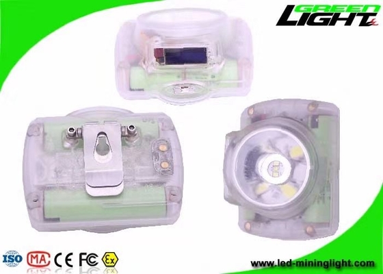 480mA Miners Cap Lamp Lama Bekerja Dengan layar digital OLED USB Portable 4 jam Pengisi daya cepat