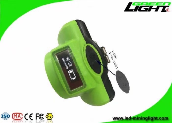 Lampu Topi Tambang LED Warna Disesuaikan 232lum Bercahaya Dengan Layar OLED