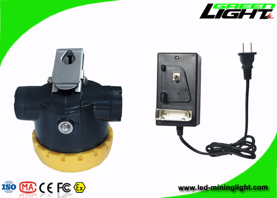 Lampu depan PC Meterial Cordless Mining Kuning Nirkabel Secara Intrinsik Dengan Baterai Li - Ion 2.2ah