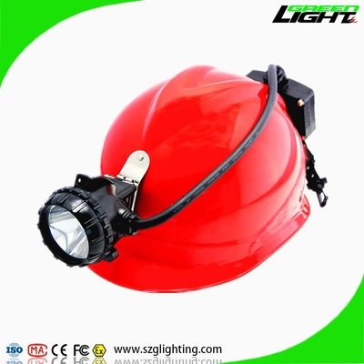 Lampu Penambangan Batubara Kapasitas Besar 6.4Ah Anti Explosive IP68 Semi Corded Caplamp