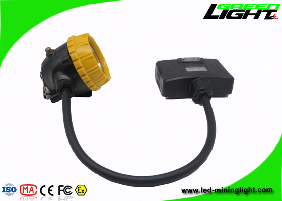 Lampu Penambangan Batubara Kapasitas Besar 6.4Ah Anti Explosive IP68 Semi Corded Caplamp