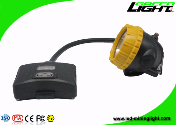 Lampu Penambangan Batubara Kapasitas Besar 6.4Ah Anti Explosive IP68 Semi Corded Caplamp
