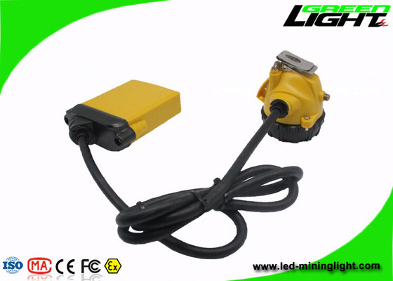 10.4Ah Kapasitas Besar Lampu Penambangan LED SAMSUANG Battery Pack IP68 Corded Caplamp