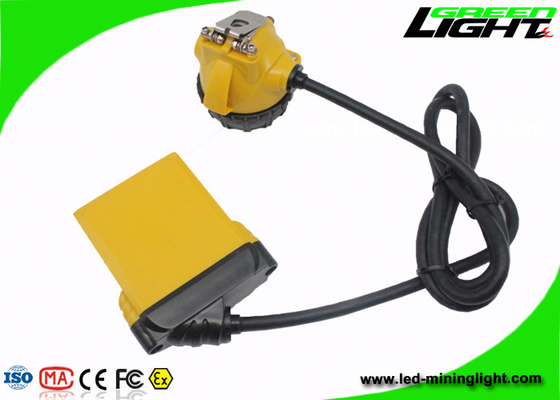 10.4Ah Kapasitas Besar Lampu Penambangan LED SAMSUANG Battery Pack IP68 Corded Caplamp