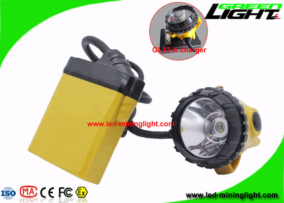 10.4Ah Miners Helmet Light High Low Beam Cree Dengan Kabel SOS Peringatan Daya Rendah