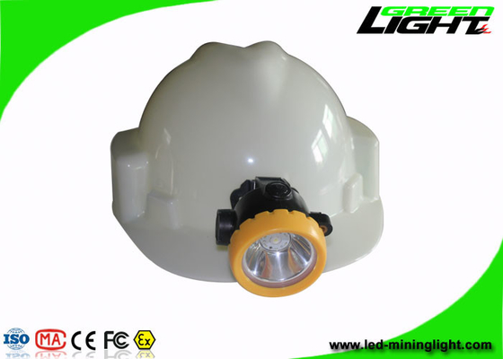Bahan PC Led Cordless Mining Cap Lights Yellow Cover Dengan 18650 Li - Ion Battery